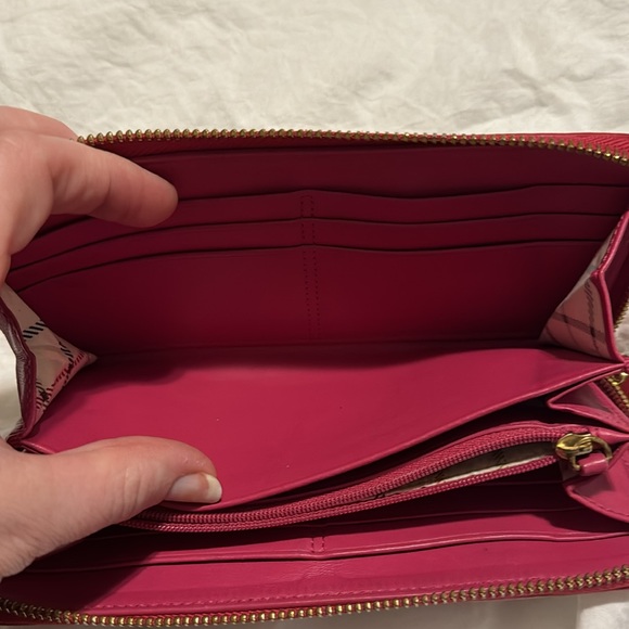 Coach pink and brown wallet with light pink accents - Picture 8 of 9